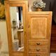 Armoire asymétrique bois brut