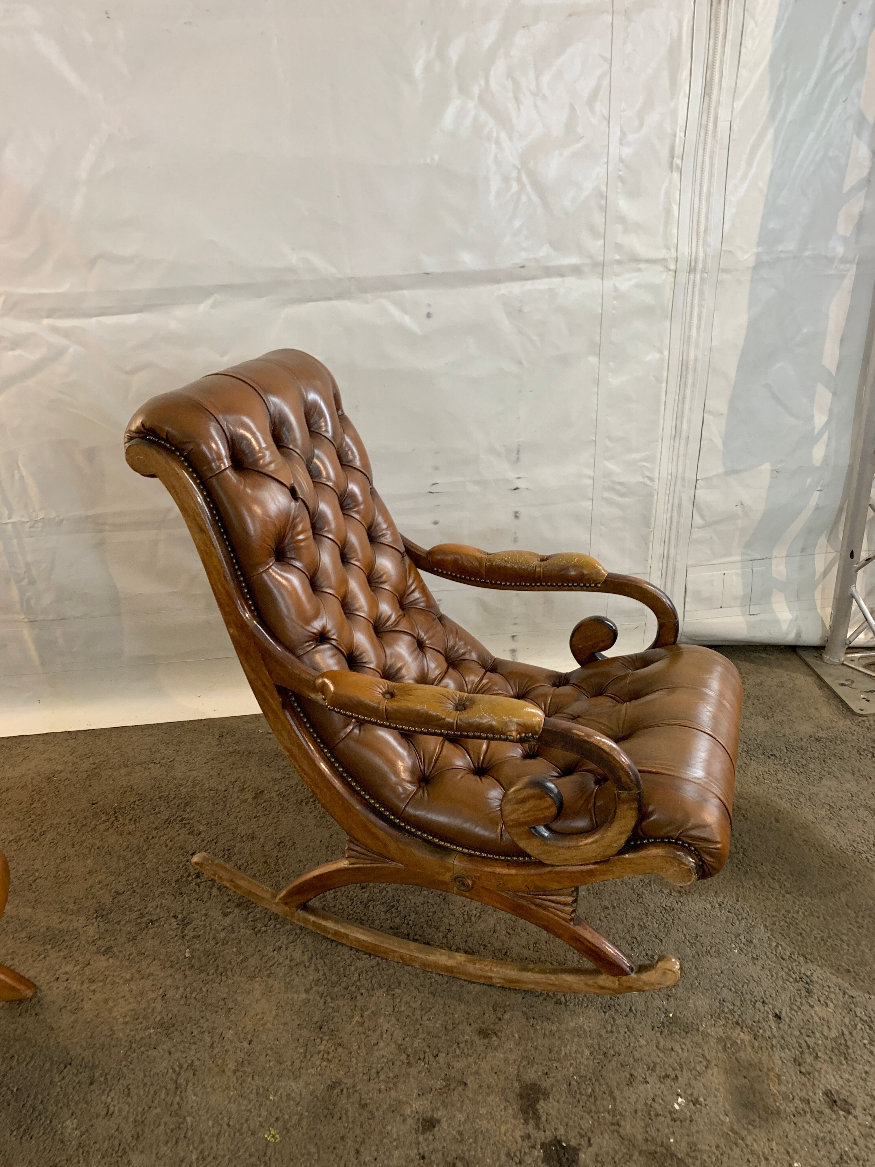 Rocking chair style chesterfield