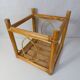 Vintage rattan sofa side table