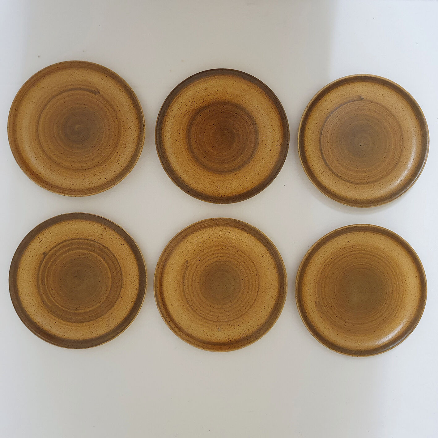 6 stoneware plates