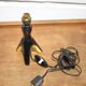 Tripod ceramic table lamp, bedside lamp, accent lamp, 50's