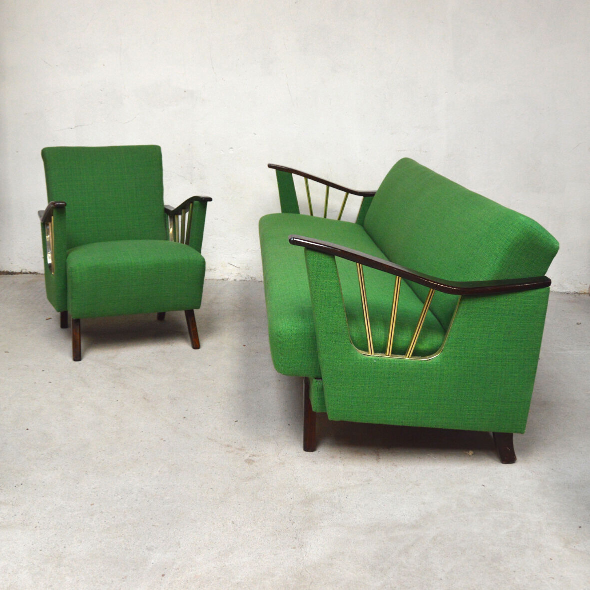 Living room sofa and armchair, 1950