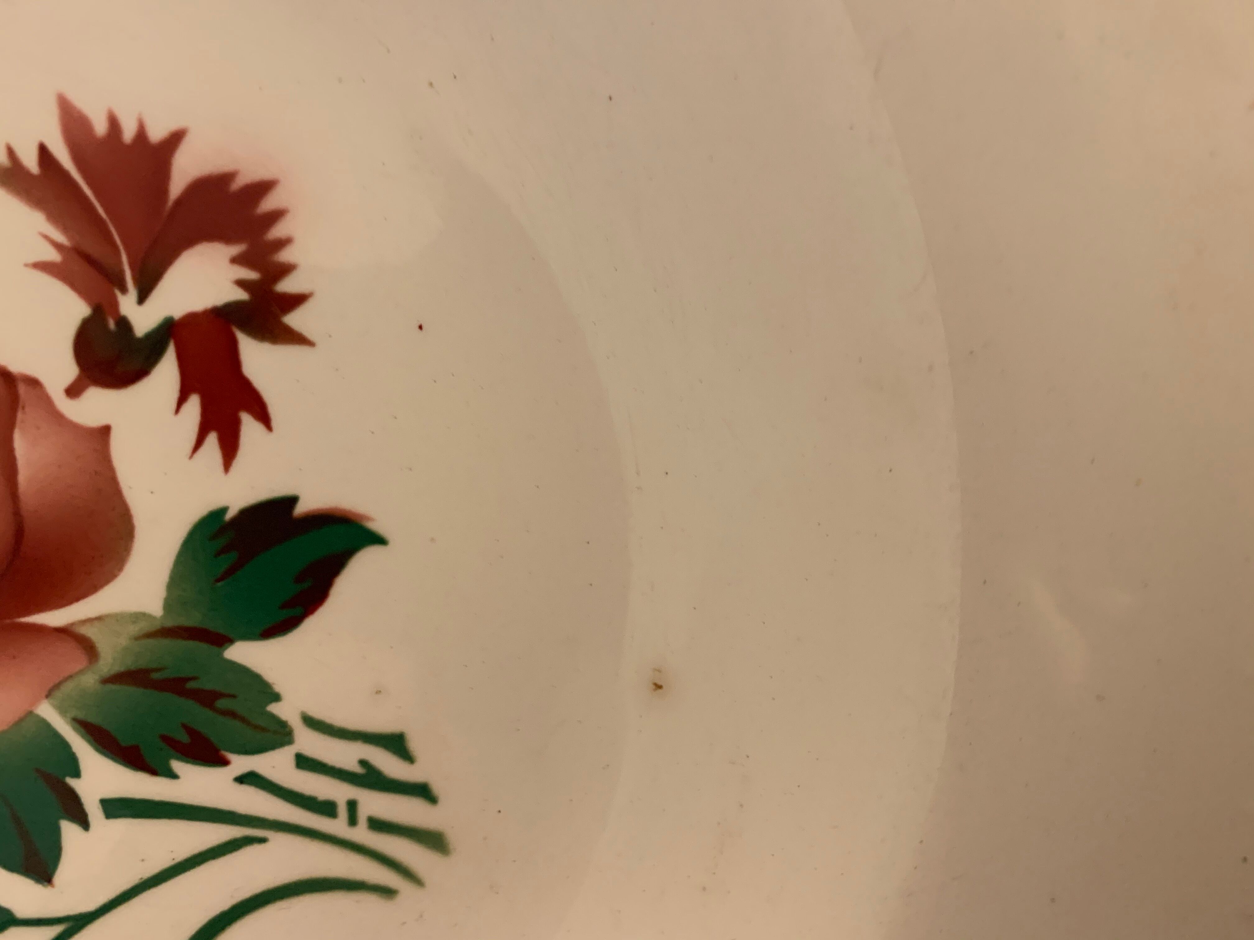 Set of 8 hollow plates made of ancient red earthenware Digoin Sarreguemines