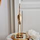 Ibis heron gilded brass