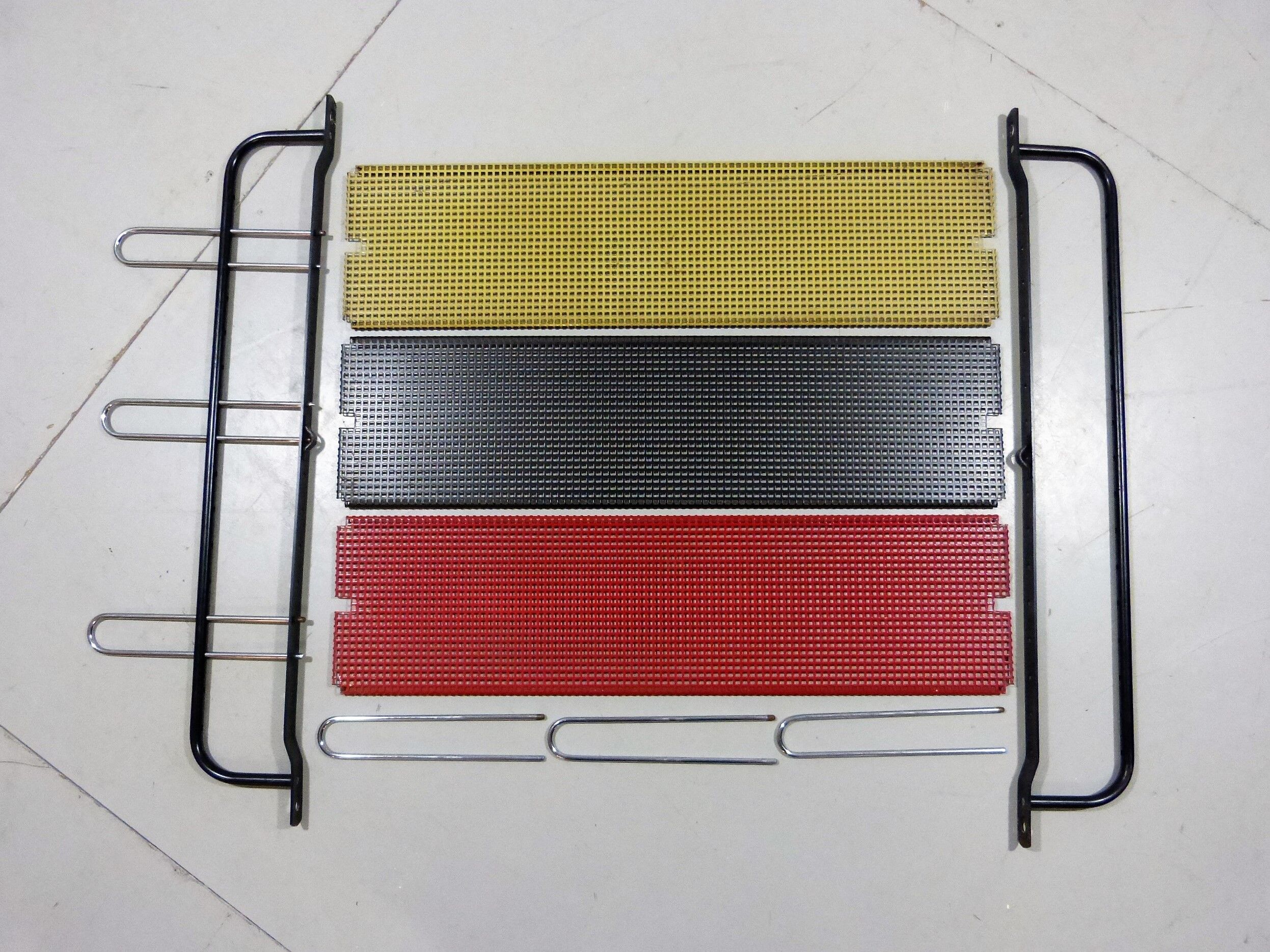 Steel wall system, book rack 1960’s