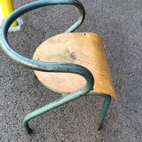 Paire de chaises enfants de bureau ancien