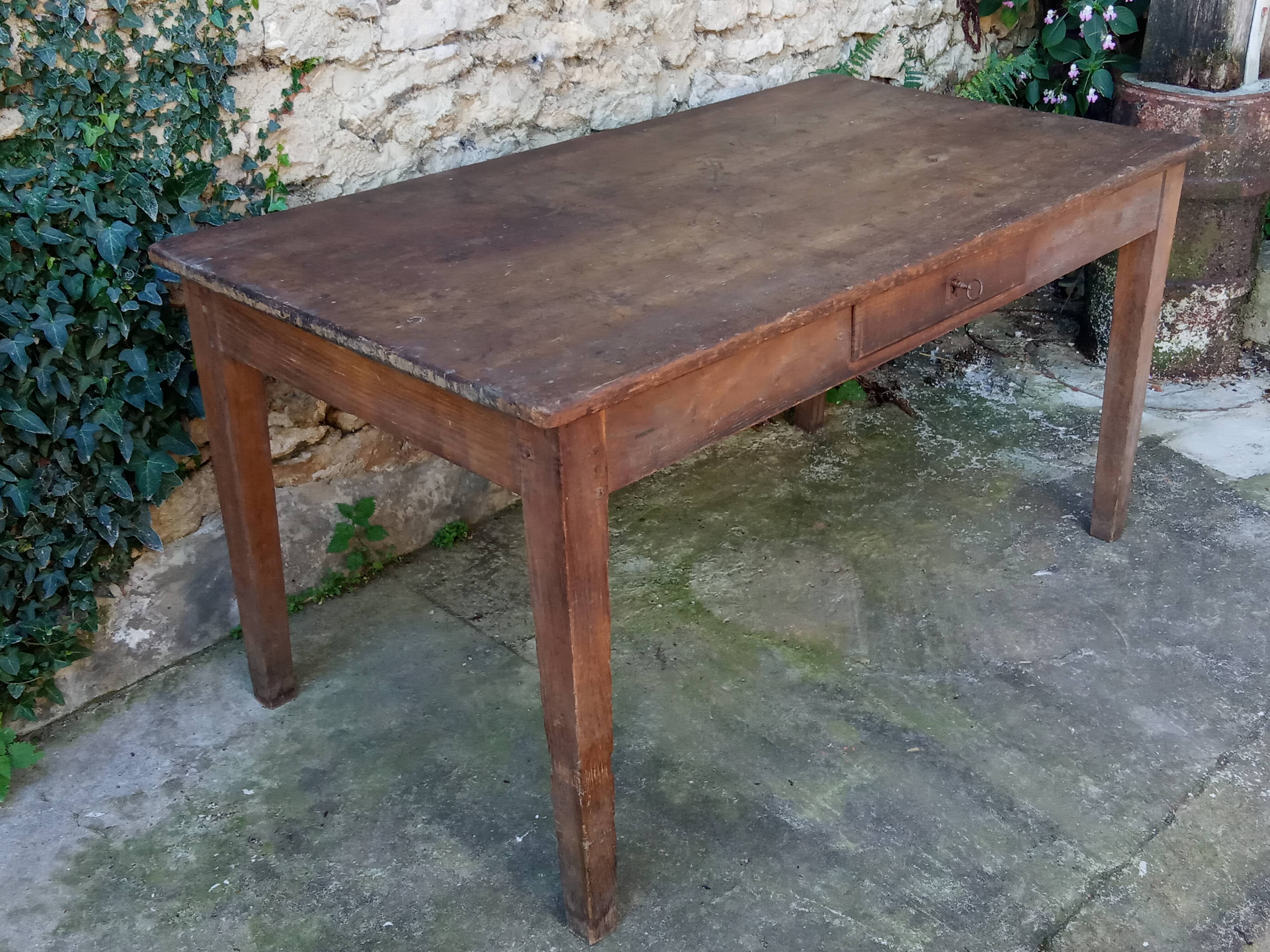 Farmhouse table 19th in oak