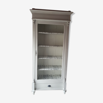 Vitrine grillage shabby