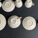 Coffee and tea service set in fine porcelain from Bavaria, around 1950.