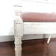 Fauteuil canné de style Louis XV bois laqué