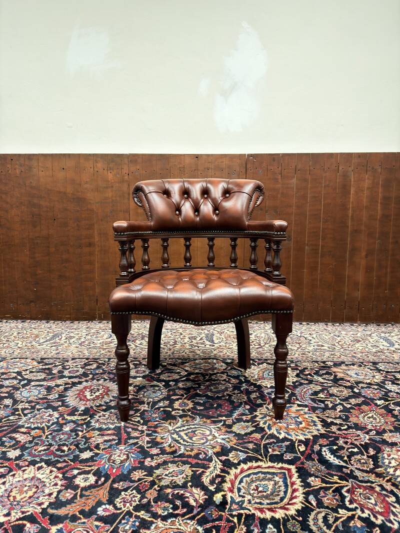Classic English Chesterfield Chair