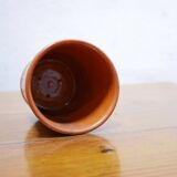 Vintage pot in glazed terracotta