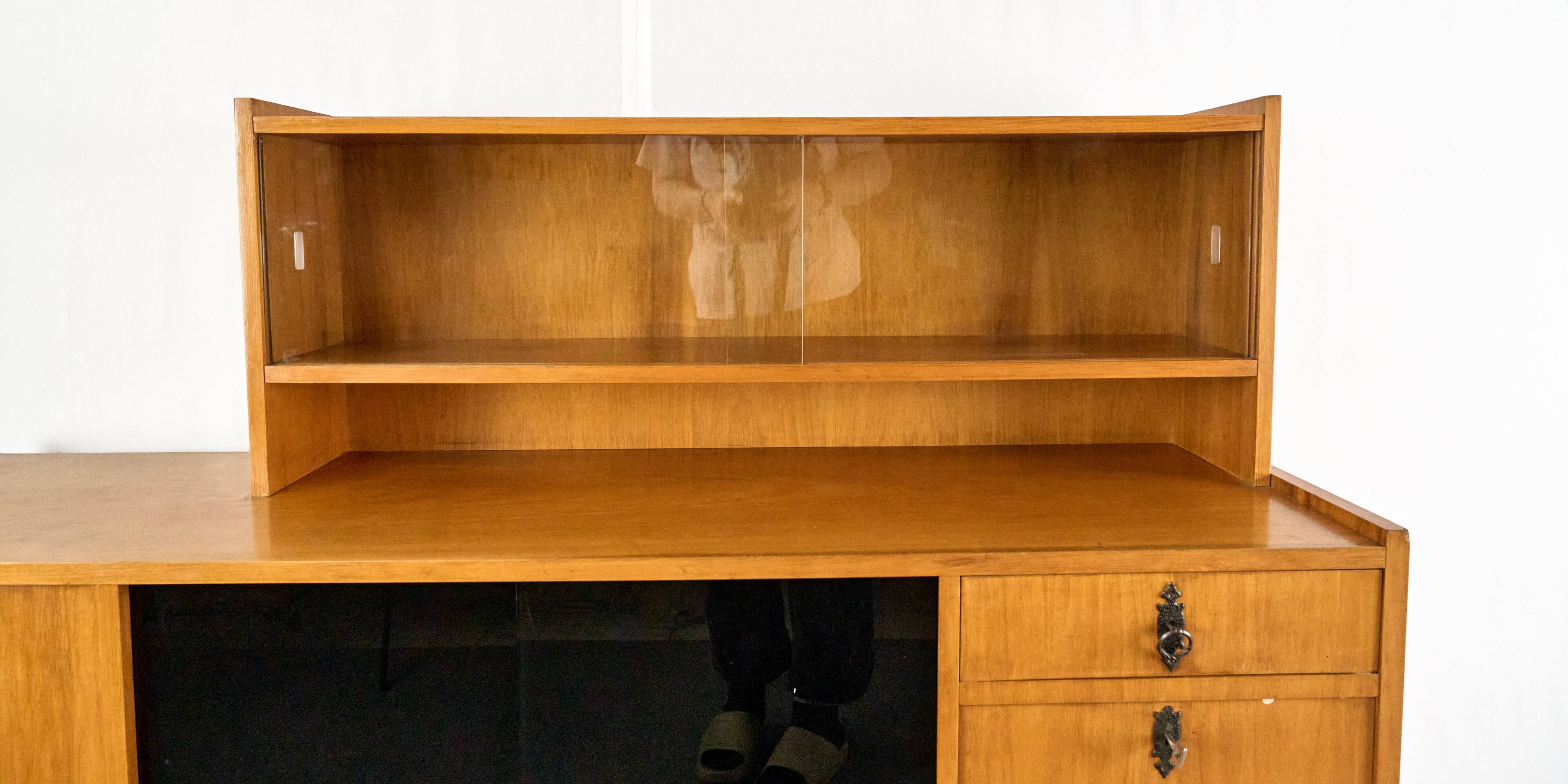 Midcentury Wooden Sideboard, Sześciolatka, Poland, 1969