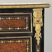 Secretary from the time of Napoleon III in marquetry and gilded bronzes, 19th century.