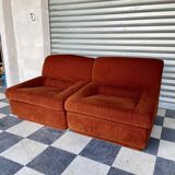 Paire de chauffeuses vintage