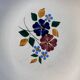 Set of 6 St Amand hand-painted deep plates 22.5cm