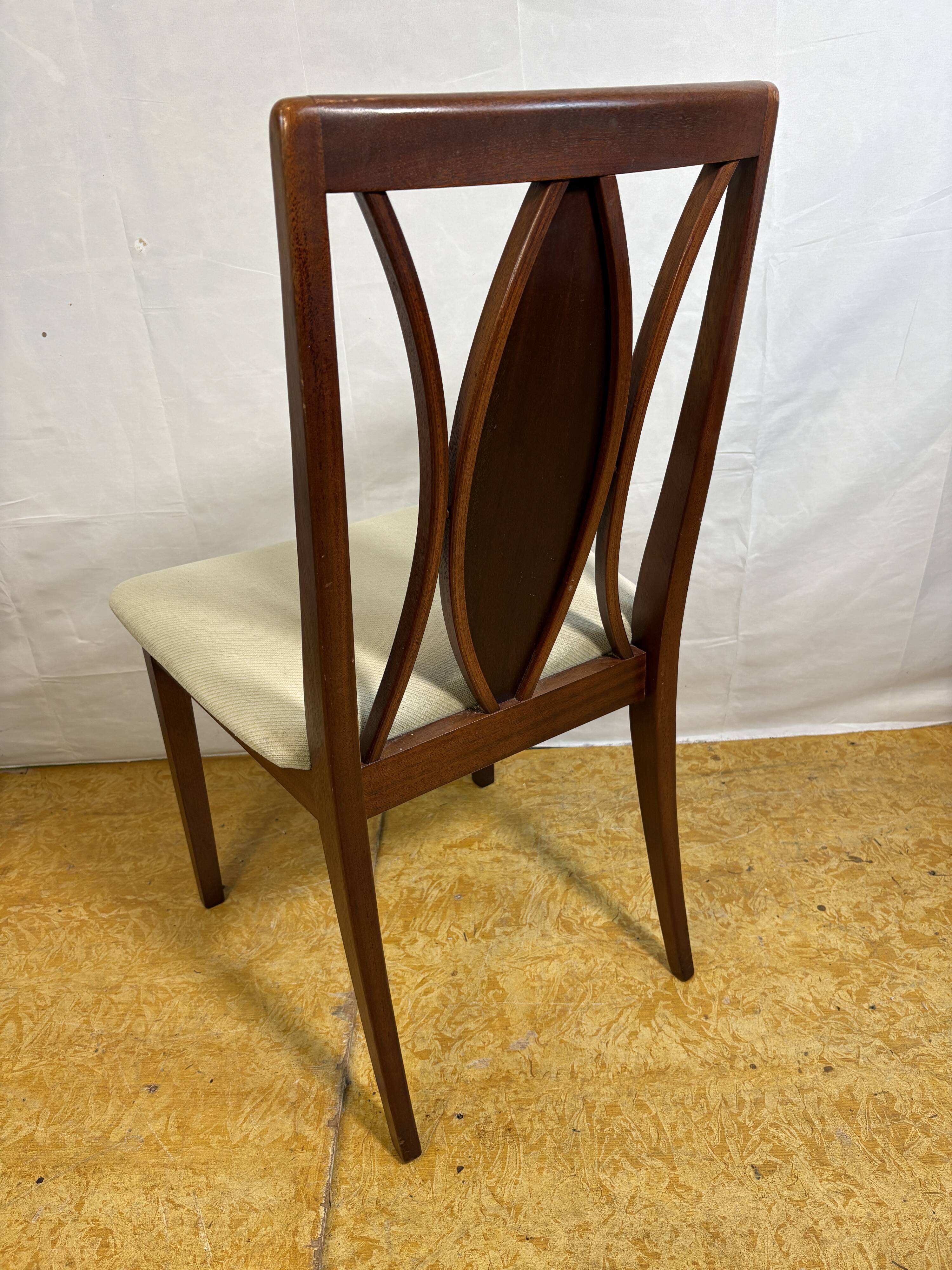 Set of 6 Mid-Century Retro Vintage Teak Dining Chairs by GPlan, 1970