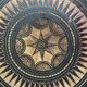 Octagonal carved wooden top