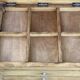 Small workshop cabinet with 3 stripped oak drawers.