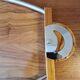 Large Art Deco tray in wood and chrome-plated metal