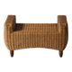 Stool, hocker in rattan and teak, Dutch design, 1970’s