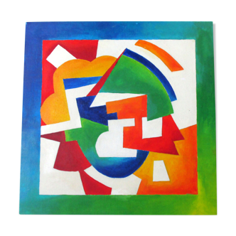 Peinture géométrique abstraite
