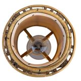 Set of 3 rattan lamps from the 1960s France