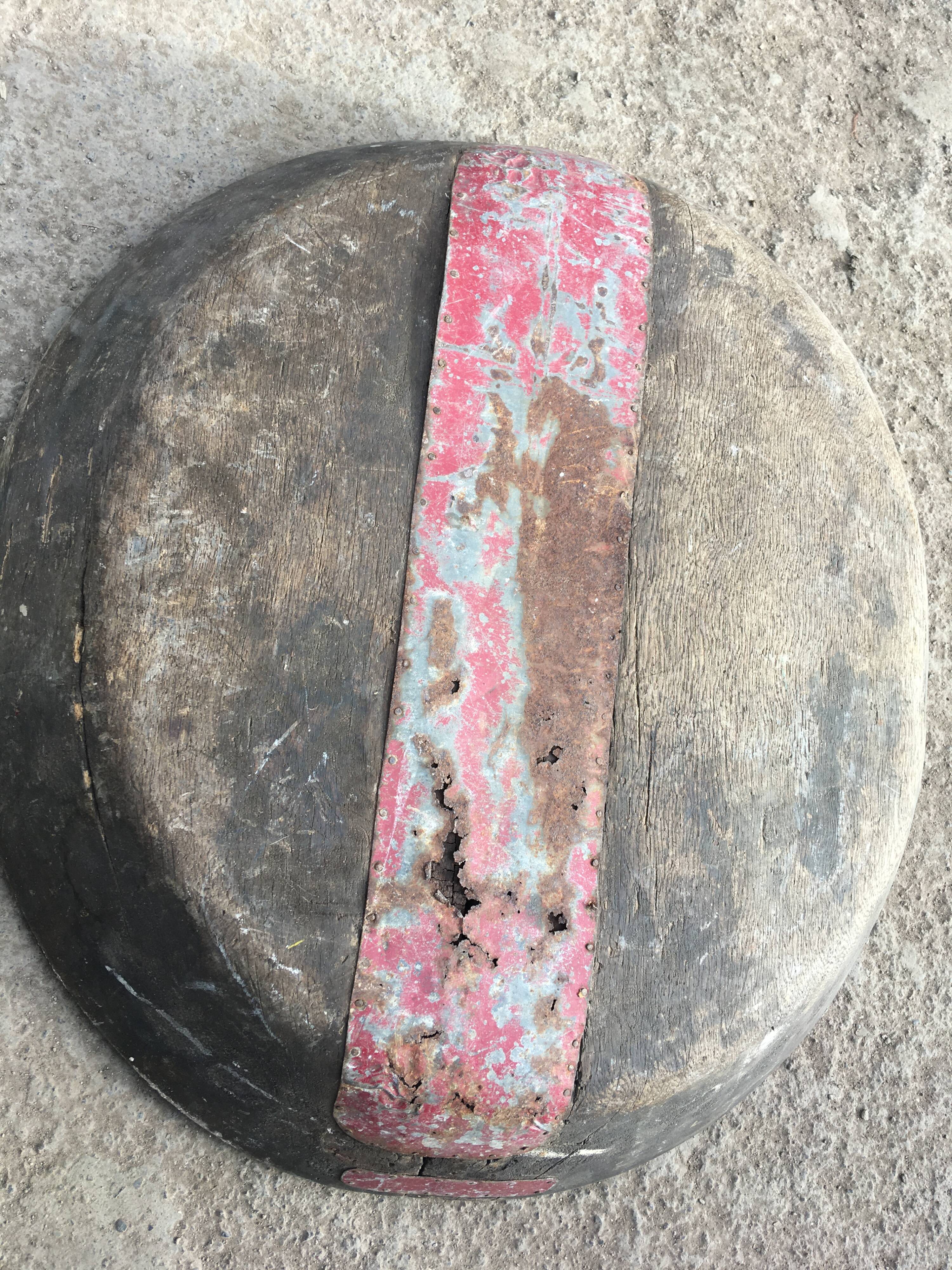 OLD BERBER WOODEN COUSCOUS DISH 1