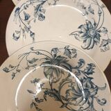 Six earthenware dinner plates from Grigny