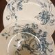 Six assiettes plates terre de feu de Grigny