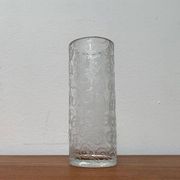 Large vase in raw glass, 1970s brutalism.