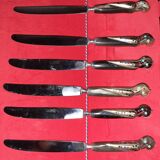 6 knives with zoomorphic bird handles