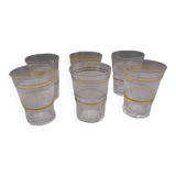 Set of 6 vintage glasses from the 50's/60's