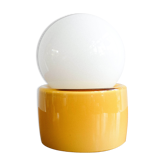 Czechoslovak glass table lamp by Osvětlovací Sklo, 1970s
