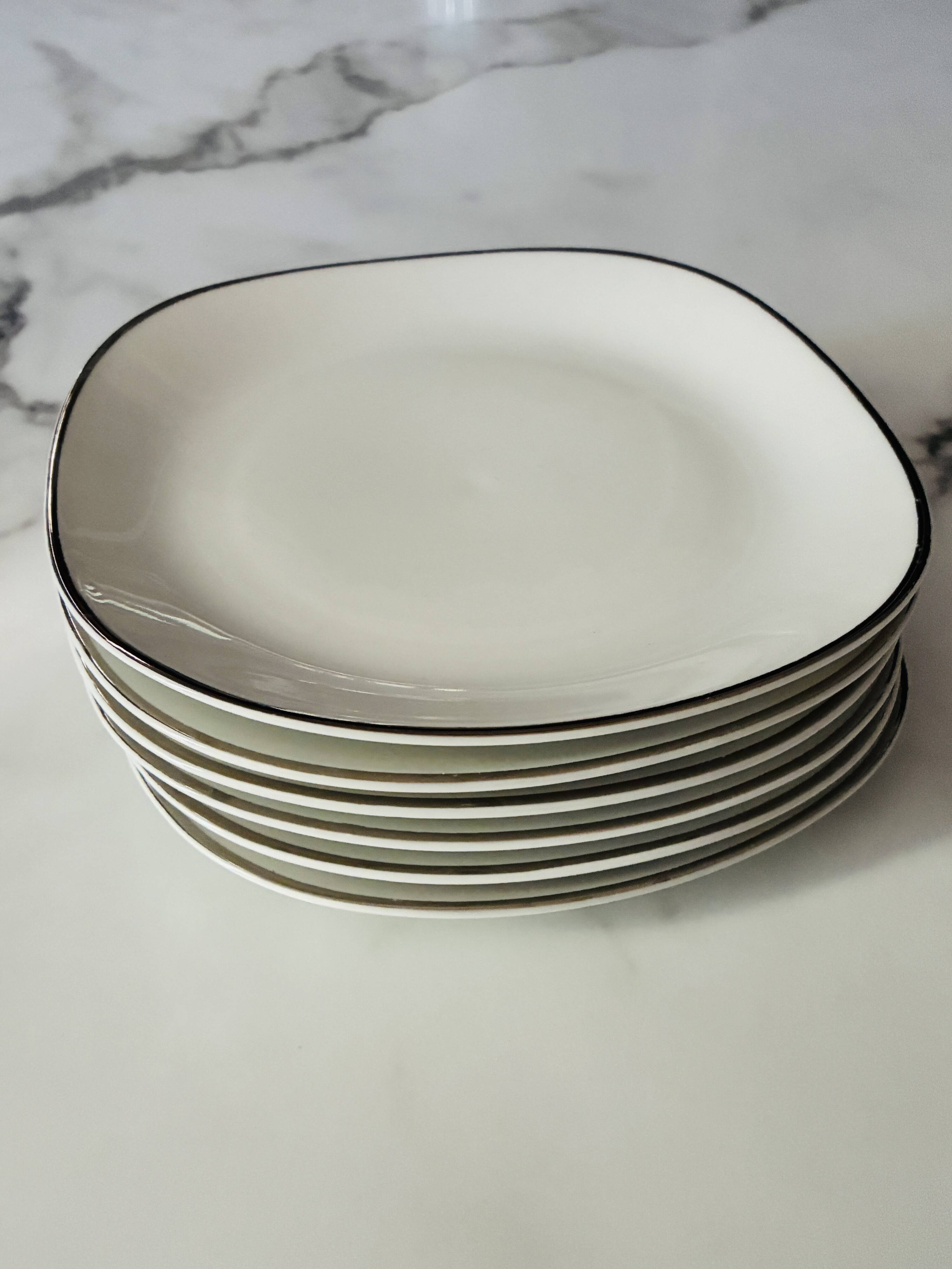 Dessert plates porcelain Schirnding Bavaria