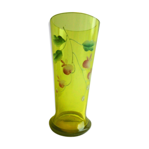 Vase sur talon en verre