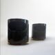 Pair of Black Giano Vano Tables by Artemide Italy 1970s