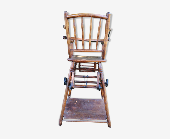 Chaise haute ancienne pliable | Selency