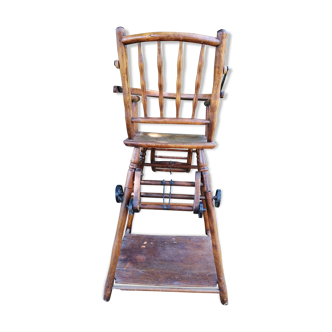 Chaise haute ancienne pliable