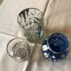 Lot de 2 vases en verre et gobelet en verre