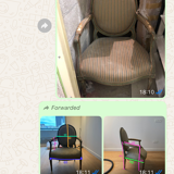 Miroir en bois doré charlesX