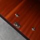 Pair vintage nightstands in wood veneer, Belgium 1950s