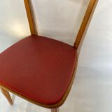 Red bistro chair