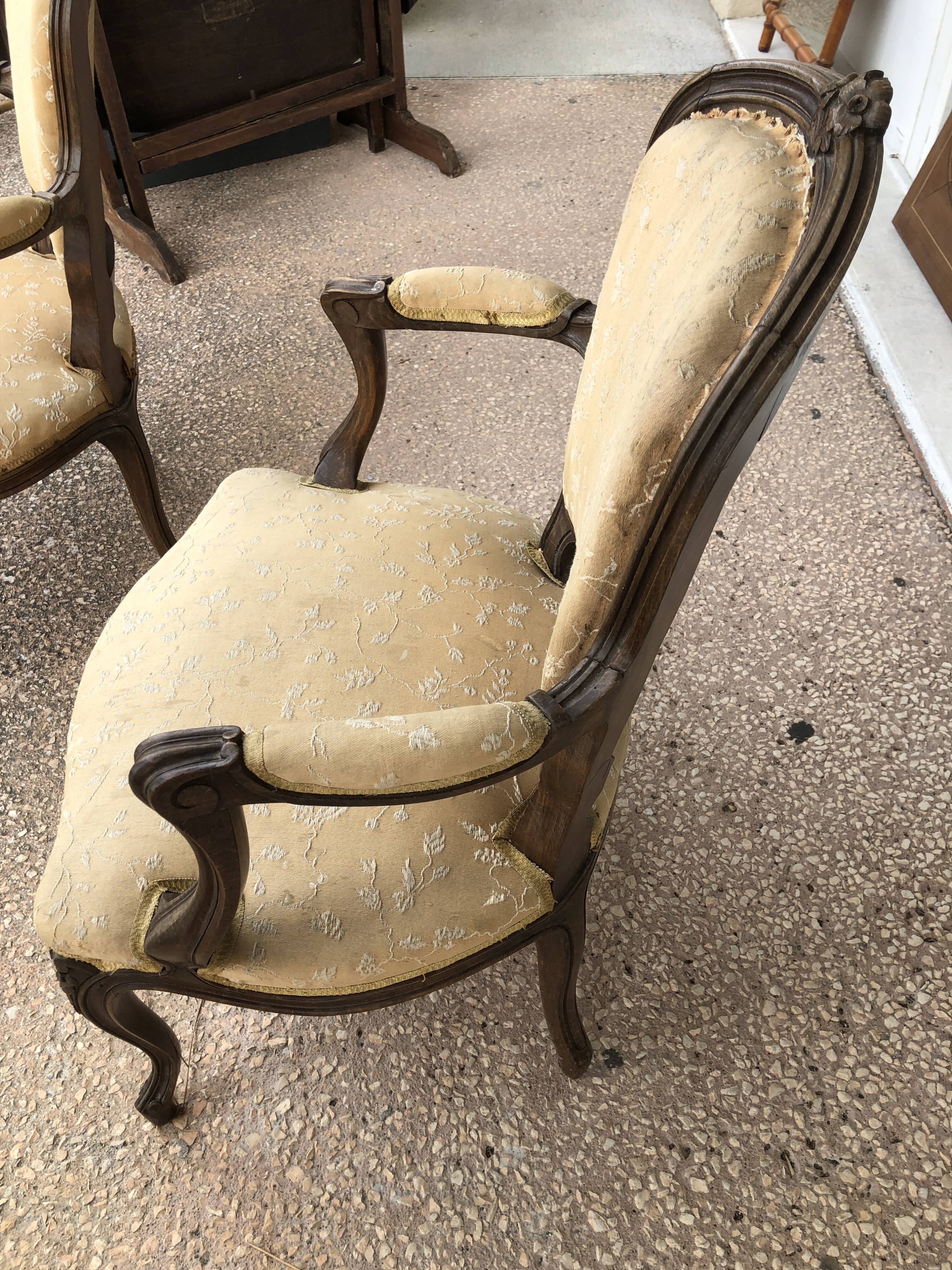 Pair of Louis XV chairs