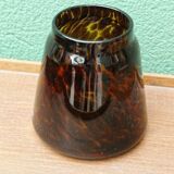 Murano blown glass spotted vase