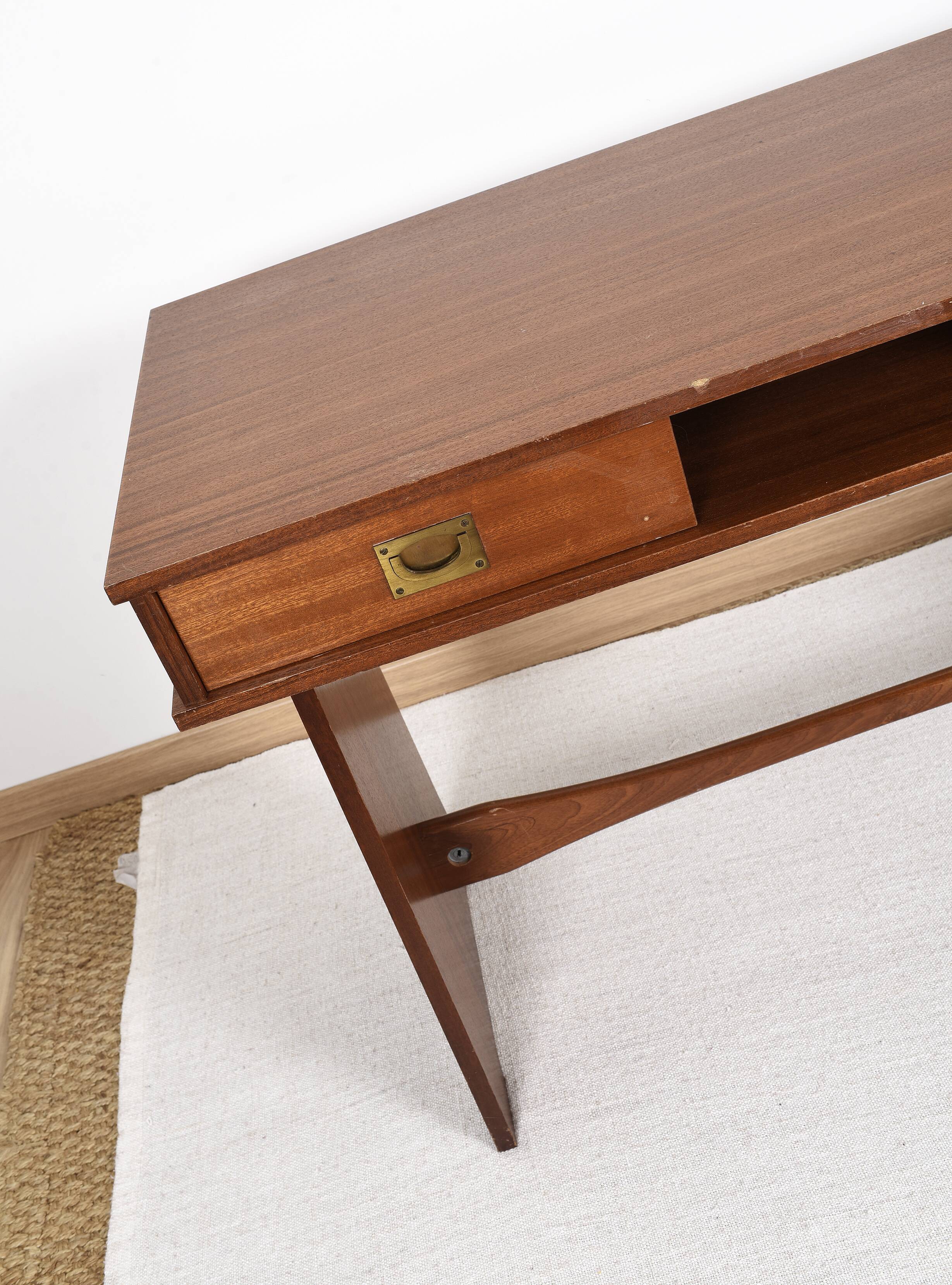 Teak desk, vintage, Gautier brand