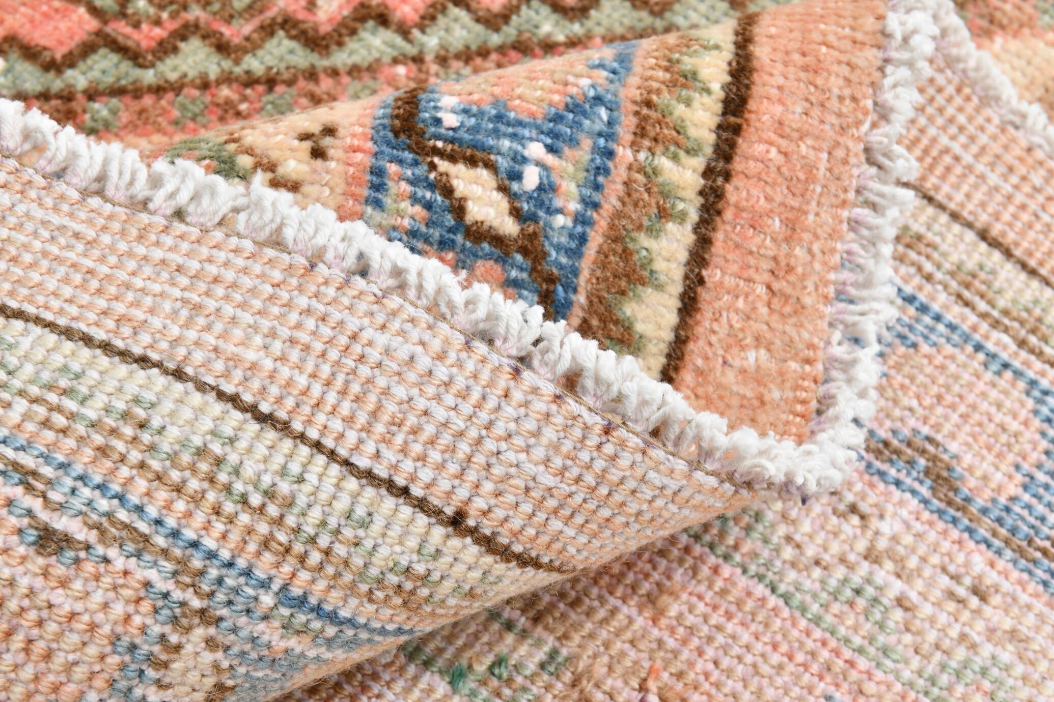 10x13 Salmon Pink Oriental Antique Persian Rug, 296x387Cm