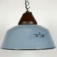 Industrial Grey Enamel and Cast Iron Pendant Light, 1960s