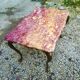 Table basse Louis XV marbre rose