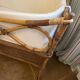 Rattan baby bed